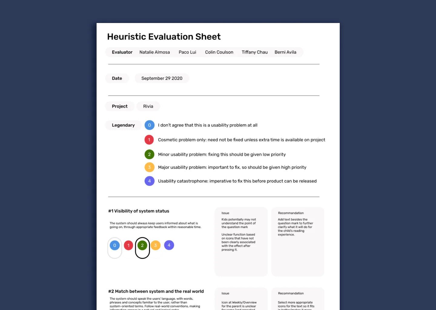 Heuristic evaluation